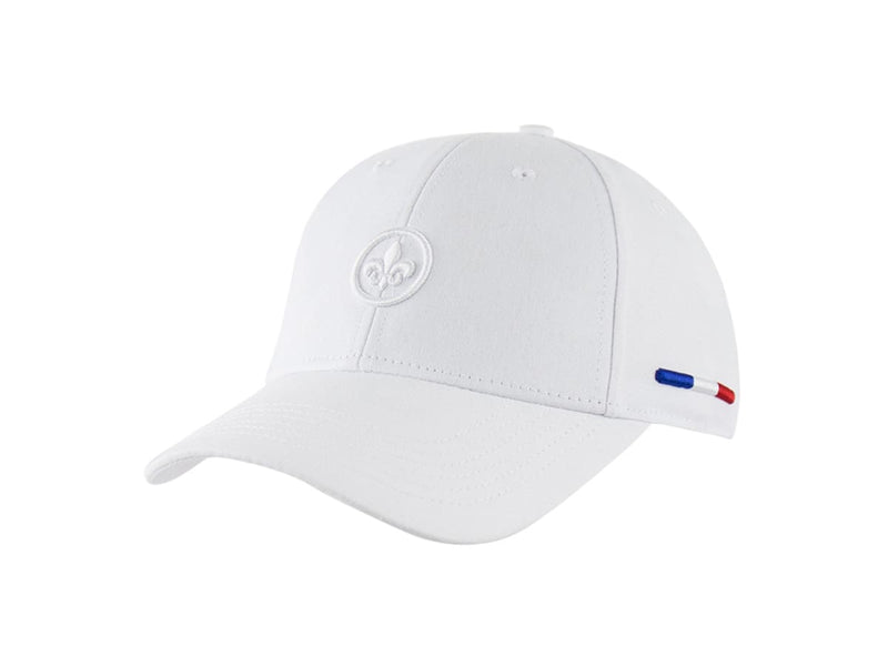 LXH CASQUETTE « HÉRITAGE » COTON FLEUR DE LYS BLANC