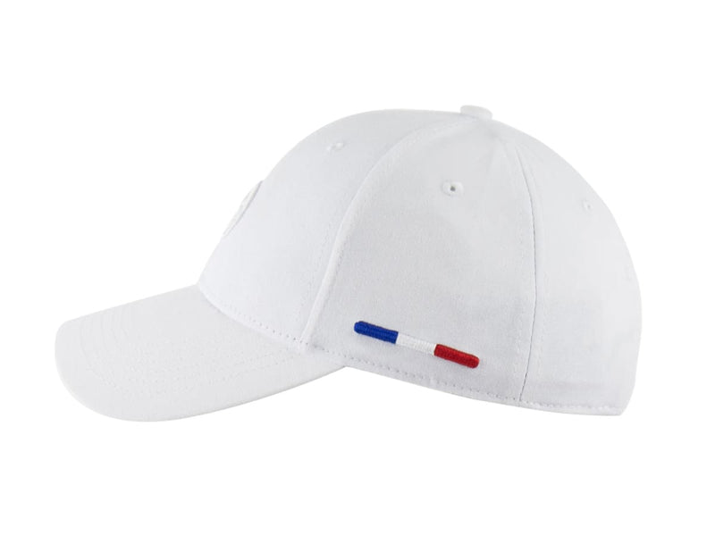 LXH CASQUETTE « HÉRITAGE » COTON FLEUR DE LYS BLANC