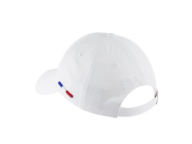 LXH CASQUETTE « HÉRITAGE » COTON FLEUR DE LYS BLANC