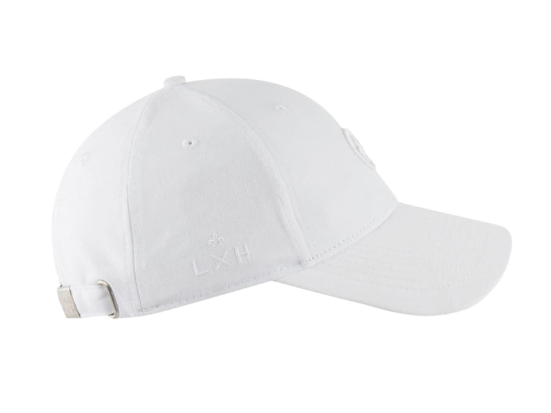 LXH CASQUETTE « HÉRITAGE » COTON FLEUR DE LYS BLANC