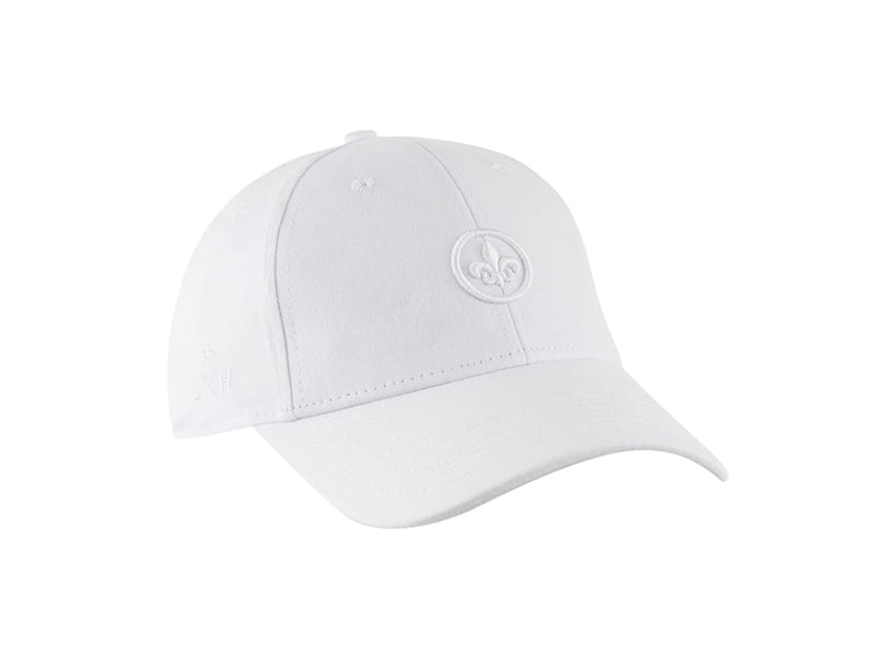 LXH CASQUETTE « HÉRITAGE » COTON FLEUR DE LYS BLANC