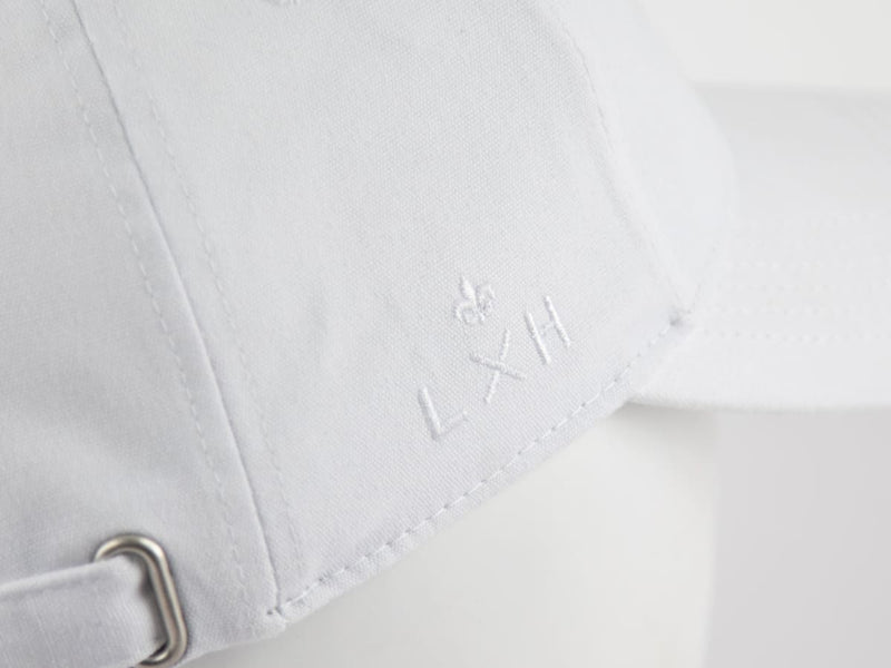 LXH CASQUETTE « HÉRITAGE » COTON FLEUR DE LYS BLANC
