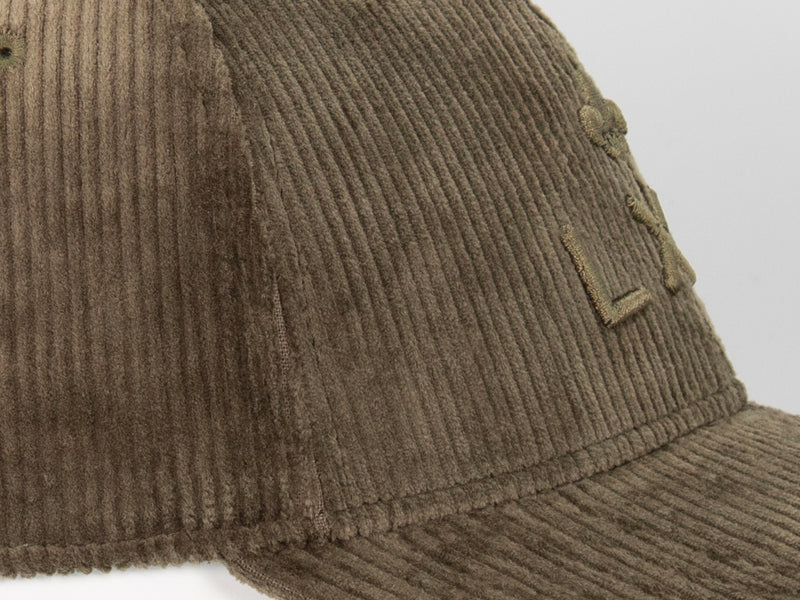 Casquette « Héritage » Velours Côtelé Ton sur Ton Kaki