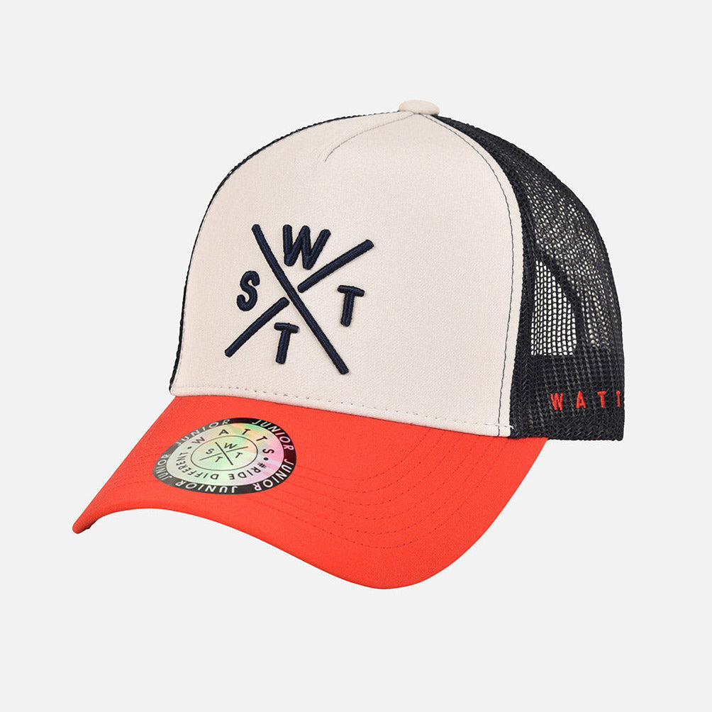 WATTS CASQUETTE TRIBE - JUNIOR - BLEU MARINE & ROUGE