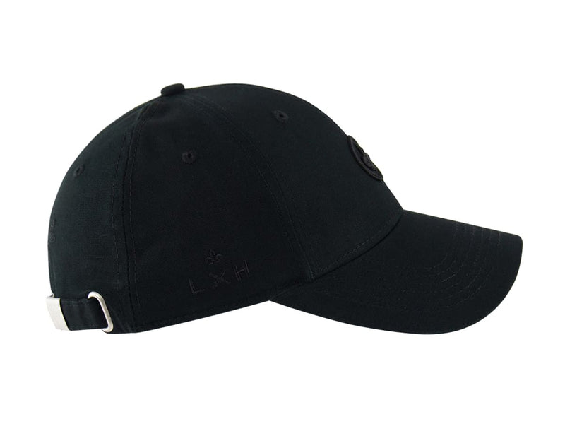 LXH CASQUETTE « HÉRITAGE » COTON FLEUR DE LYS NOIR