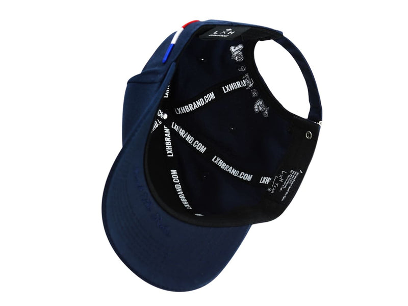 LXH CASQUETTE « HÉRITAGE » COTON FULL BLEU MARINE
