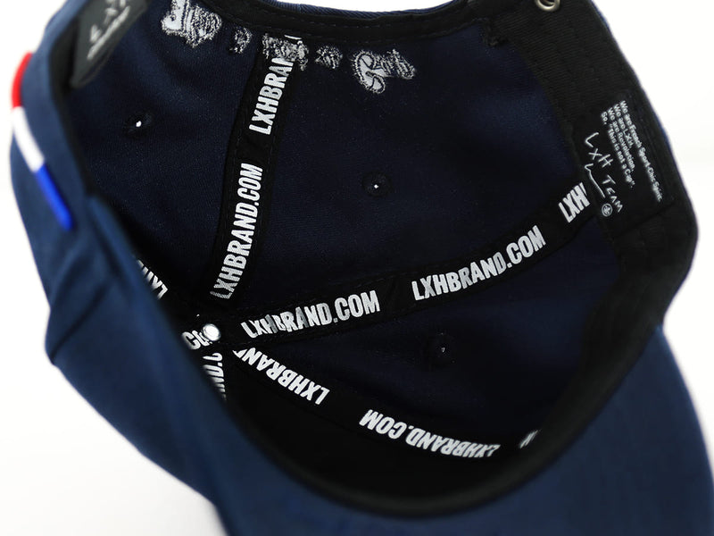 LXH CASQUETTE « HÉRITAGE » COTON FULL BLEU MARINE