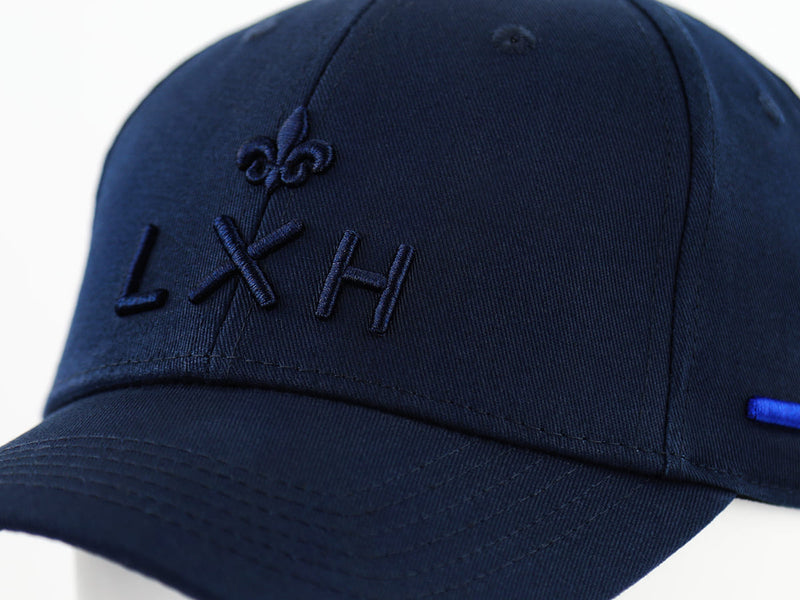 LXH CASQUETTE « HÉRITAGE » COTON FULL BLEU MARINE