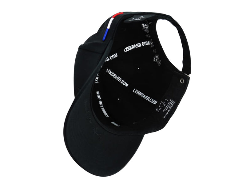 LXH CASQUETTE « HÉRITAGE » COTON FULL NOIR