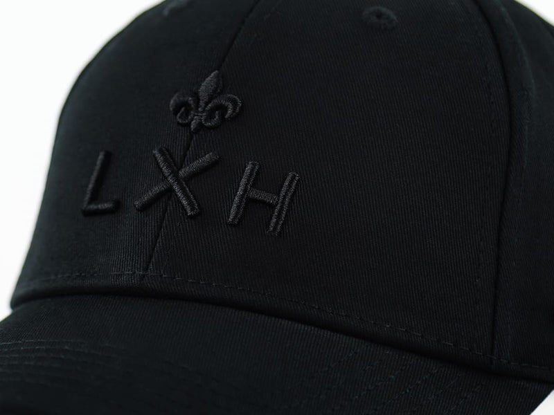 LXH CASQUETTE « HÉRITAGE » COTON FULL NOIR
