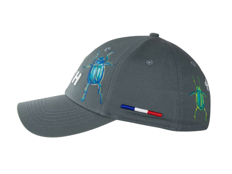 LXH CASQUETTE « HÉRITAGE » CUSTOM GRIS/SCARABÉE