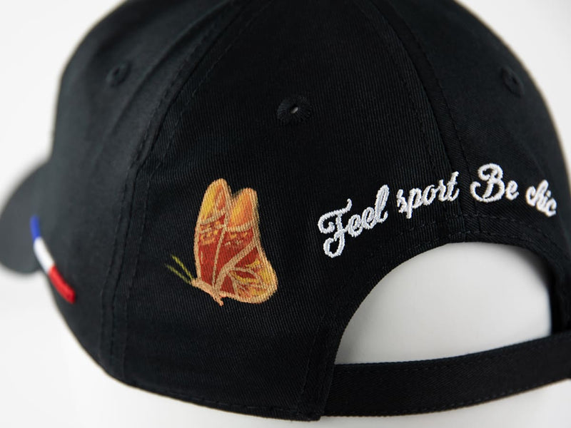 LXH CASQUETTE « HÉRITAGE » CUSTOM NOIR/PAPILLON