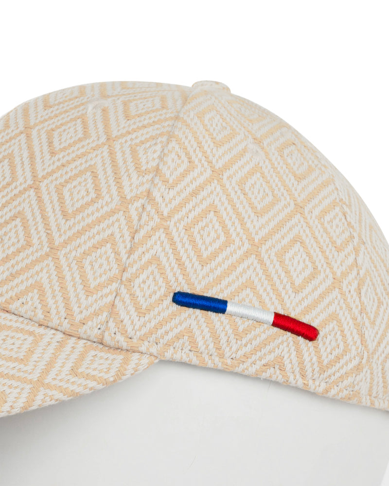 LXH CASQUETTE « HÉRITAGE » MOTIFS BEIGE / BLANC
