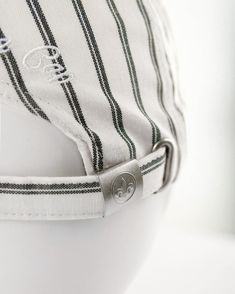 LXH CASQUETTE « HÉRITAGE » MOTIFS RAYÉS BEIGE