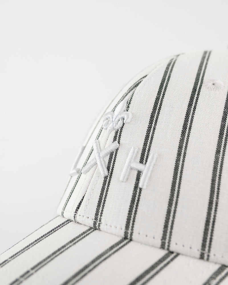 LXH CASQUETTE « HÉRITAGE » MOTIFS RAYÉS BEIGE