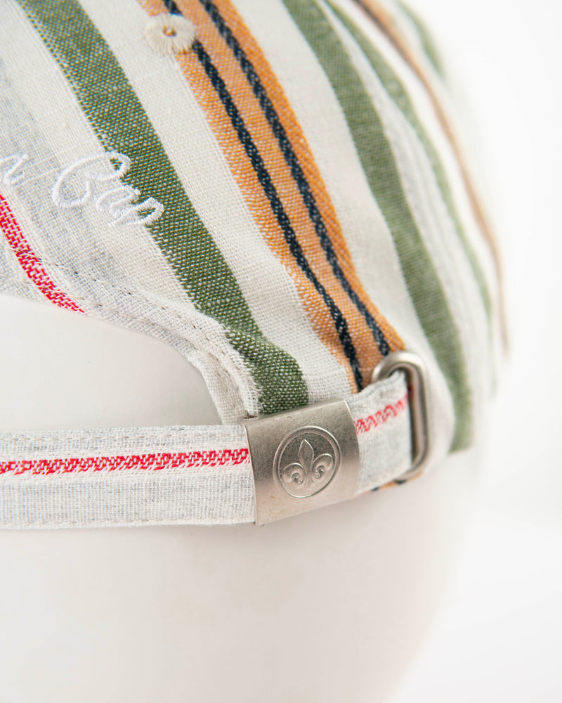 LXH CASQUETTE « HÉRITAGE » MOTIFS RAYÉS VERT