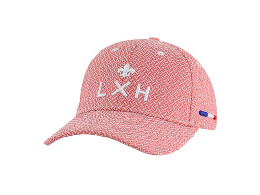 LXH CASQUETTE « HÉRITAGE » MOTIF TISSÉ ROUGE