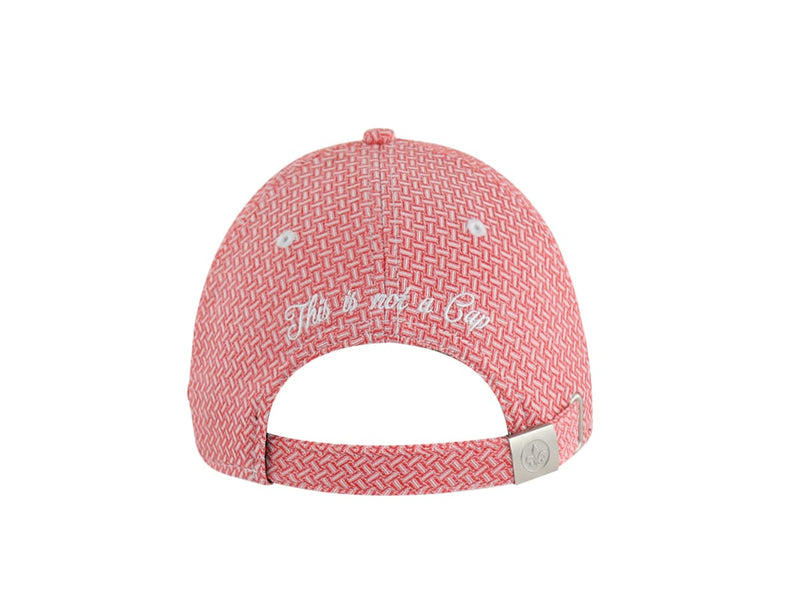 LXH CASQUETTE « HÉRITAGE » MOTIF TISSÉ ROUGE