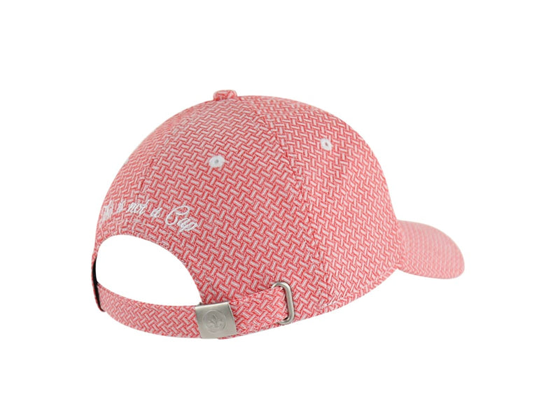 LXH CASQUETTE « HÉRITAGE » MOTIF TISSÉ ROUGE