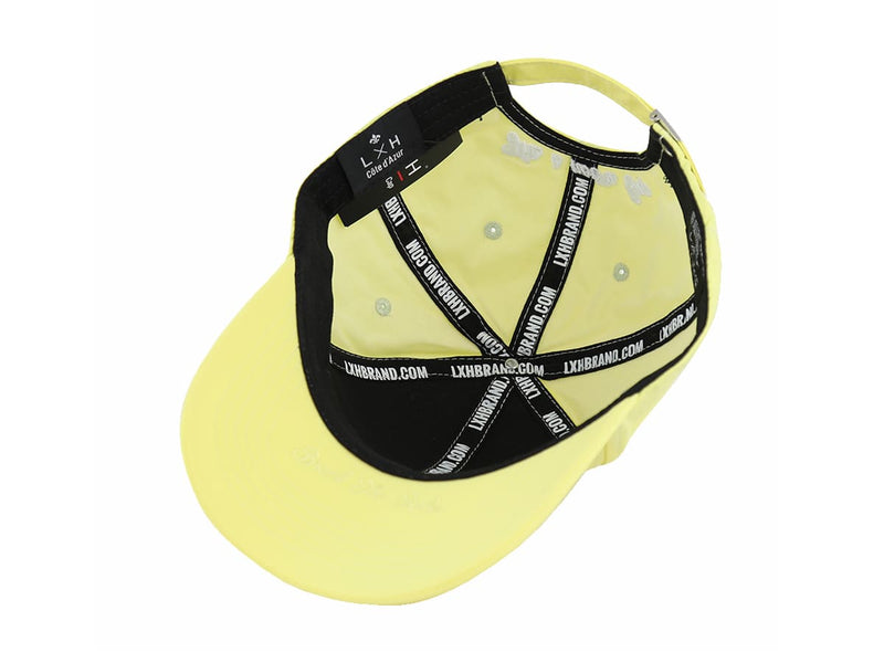 LXH CASQUETTE « HÉRITAGE » NYLON JAUNE PASTEL