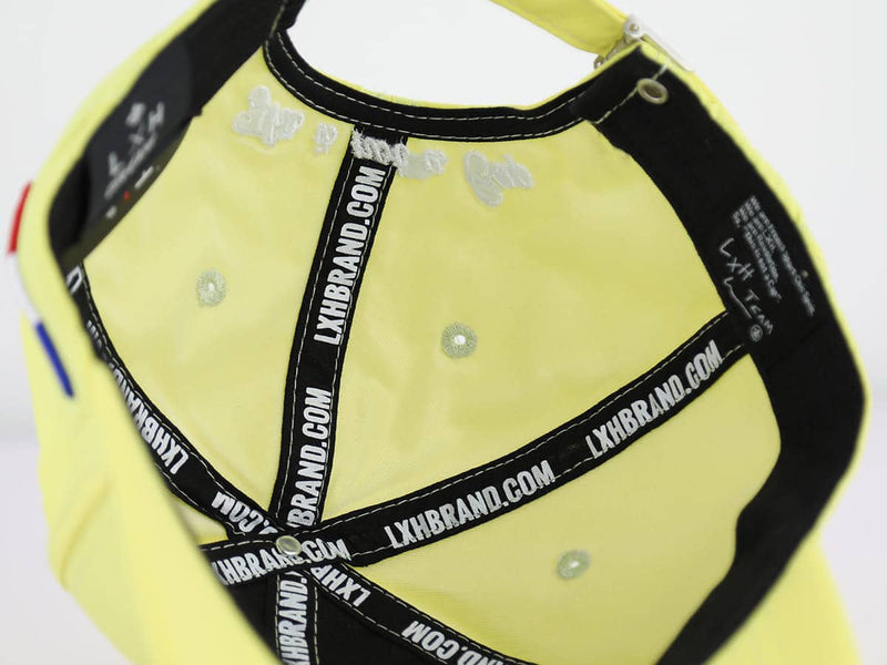LXH CASQUETTE « HÉRITAGE » NYLON JAUNE PASTEL