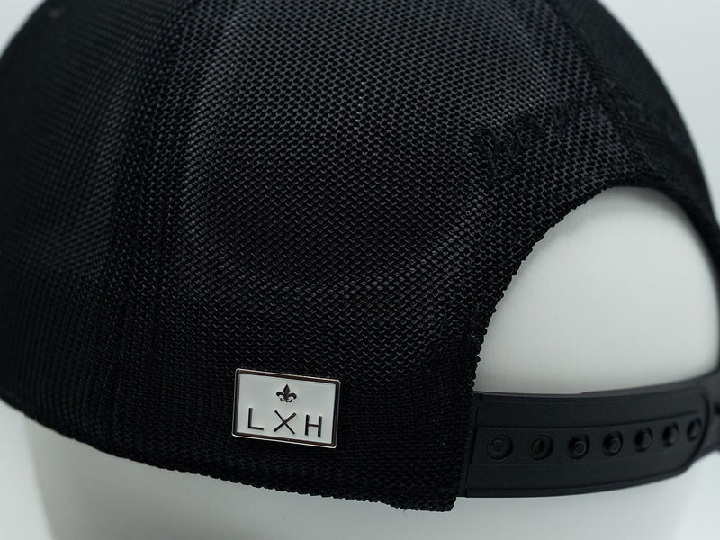 LXH Casquette « Évasion » Coton Ton sur Ton Noir