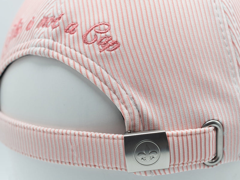 LXH Casquette « Héritage » Rayée Ton sur Ton Rose