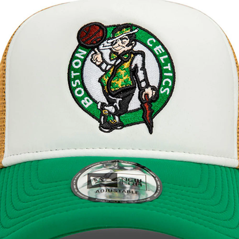 New Era A-Frame Trucker Cap NBA Flower Boston Celtics Vert