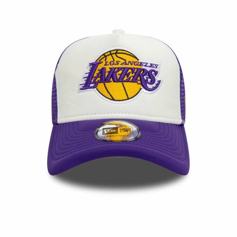 New Era A-Frame Trucker Cap NBA Flower LA Lakers Purple
