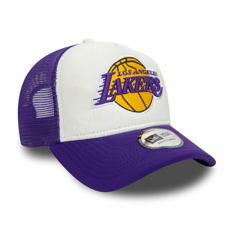 New Era A-Frame Trucker Cap NBA Flower LA Lakers Purple