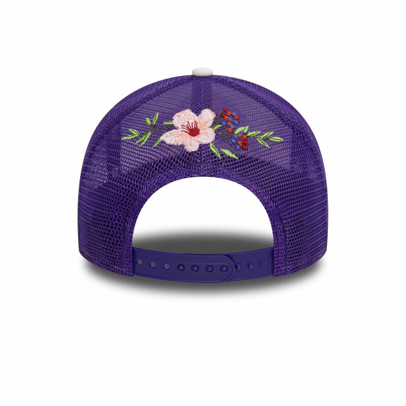 New Era A-Frame Trucker Cap NBA Flower LA Lakers Purple