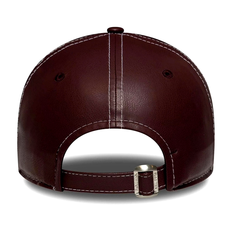 New Era New York Yankees Women Topstitch Pu 9Forty Burgundy