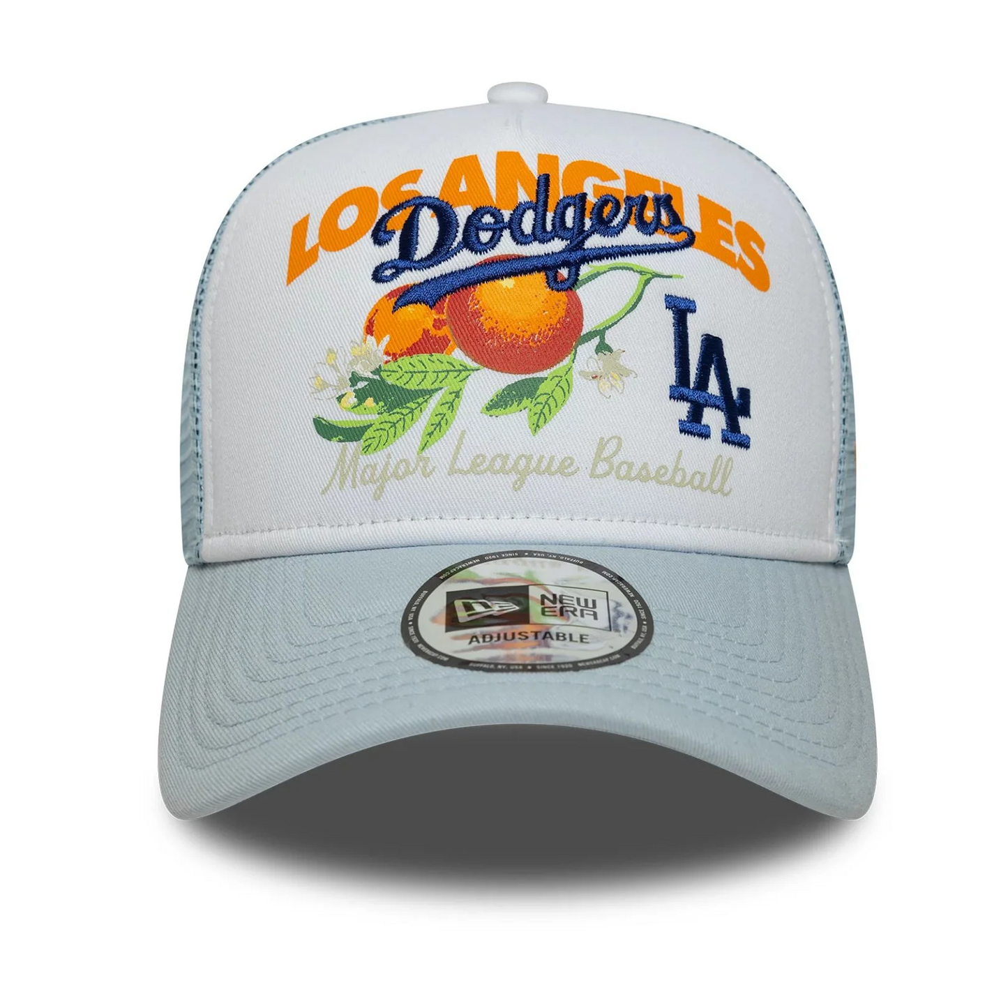 New Era Fruit Graphic LA Dodgers 9FORTY A-Frame Pastel Blue