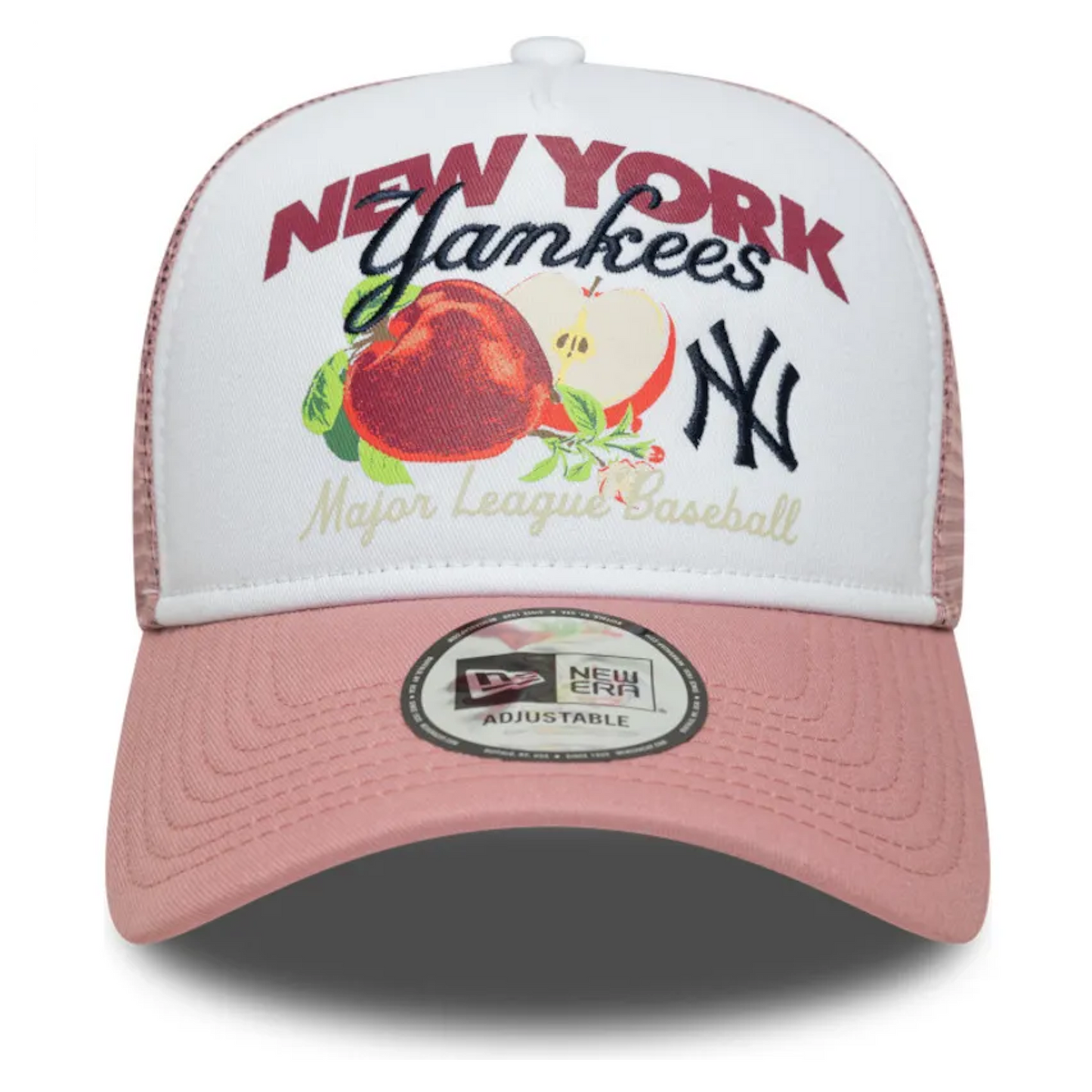 New Era Fruit Graphic New York Yankees MLB 9FORTY A Frame White and PinK