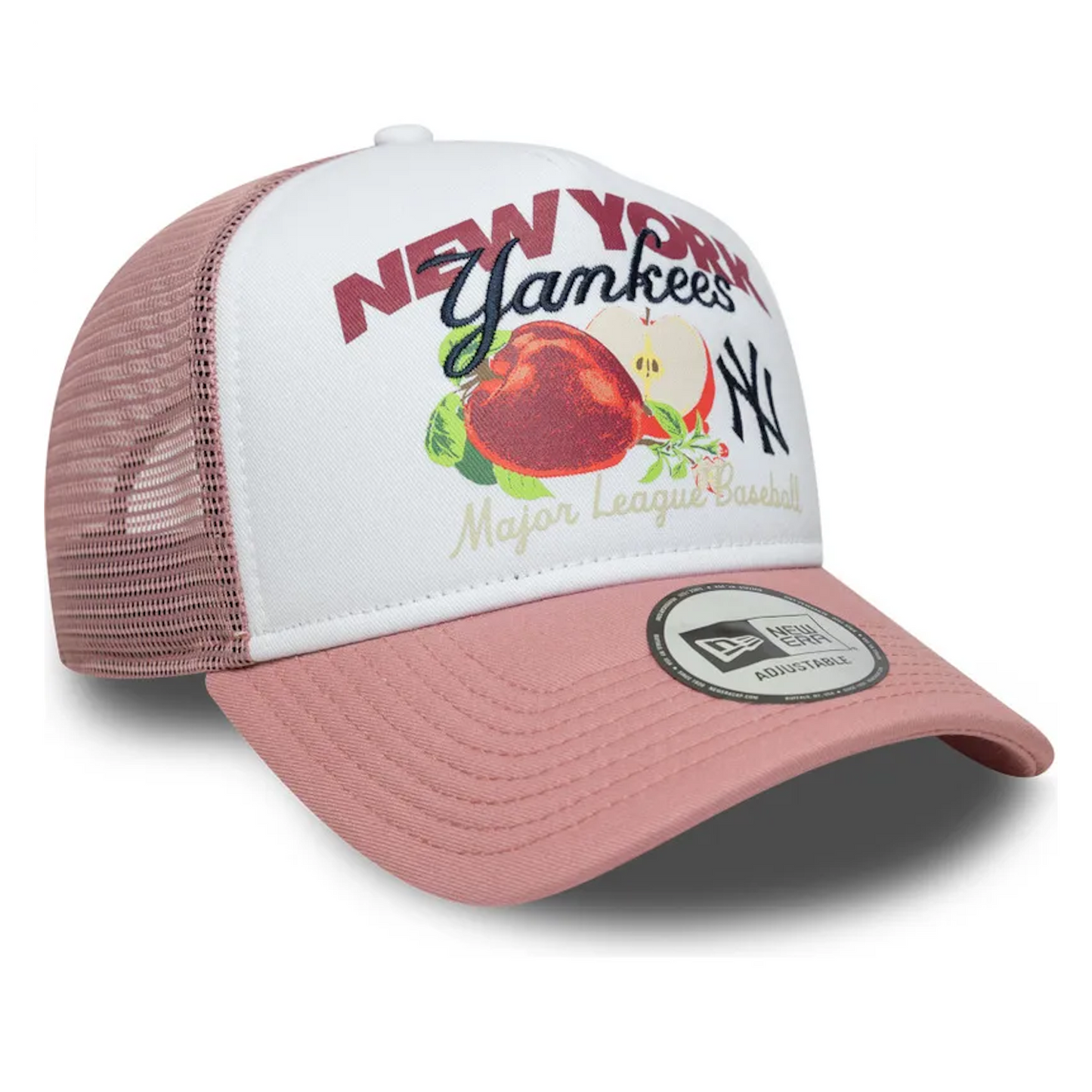 New Era Fruit Graphic New York Yankees MLB 9FORTY A Frame White and PinK