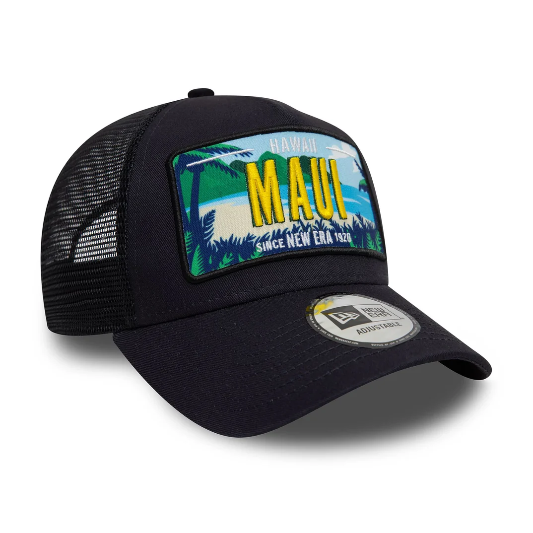 New Era Maui Hawaii License Plate Navy 9FORTY