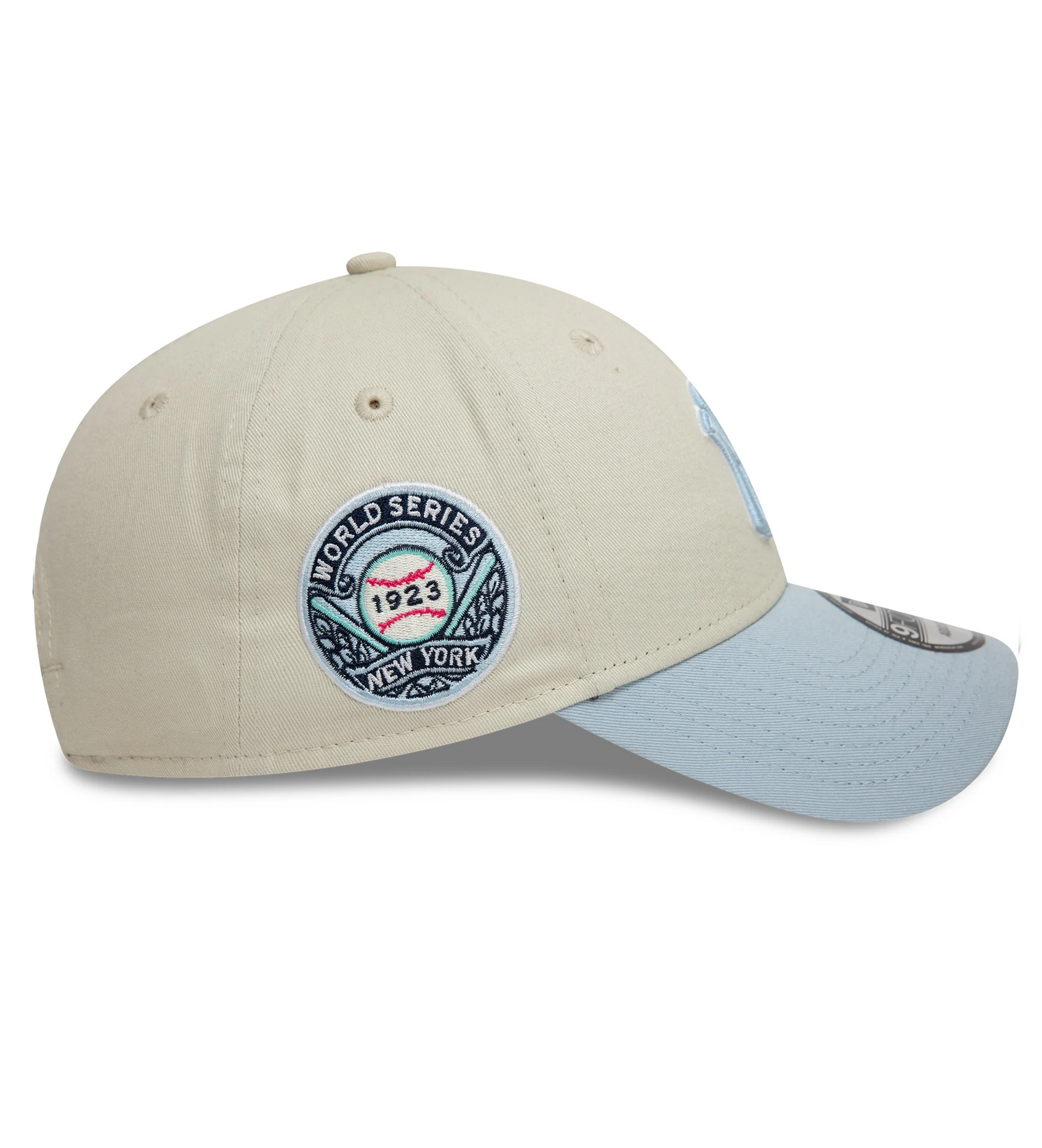 New Era New York Yankees 9FORTY World Series Patch Ivory-Pale Blue
