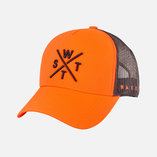 WATTS CASQUETTE TRIBE - ORANGE FLUO EMBOSSÉ