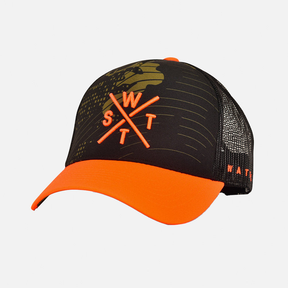 WATTS CASQUETTE TRIBE - ORANGE & KAKI