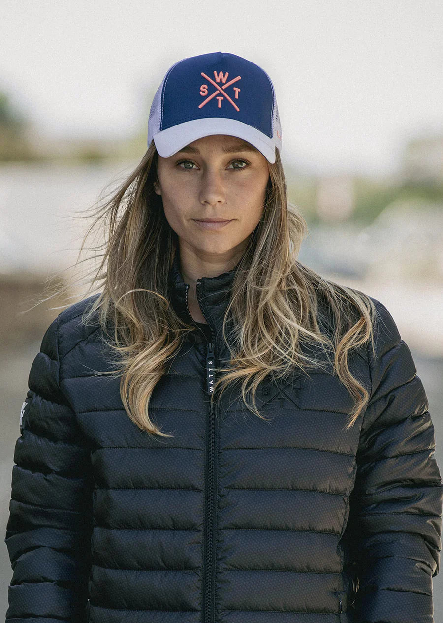 WATTS CASQUETTE TRIBE - BLEU MARINE & BLANC