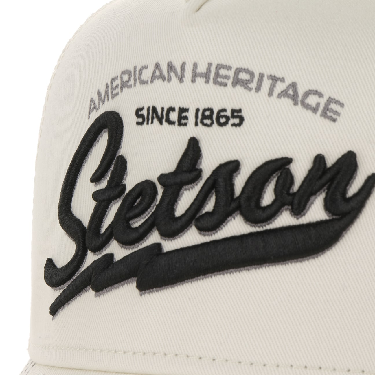 Stetson Casquette Trucker Since 1865 Blanc Crème