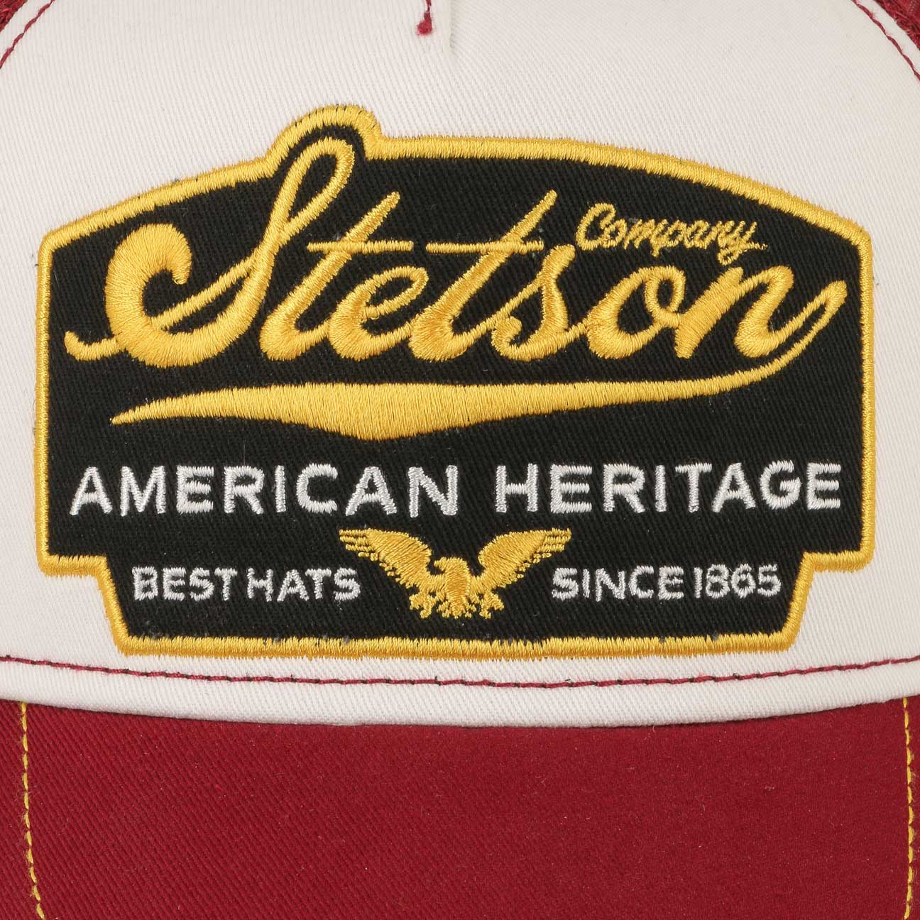 Stetson Casquette American Heritage Trucker Bordeaux