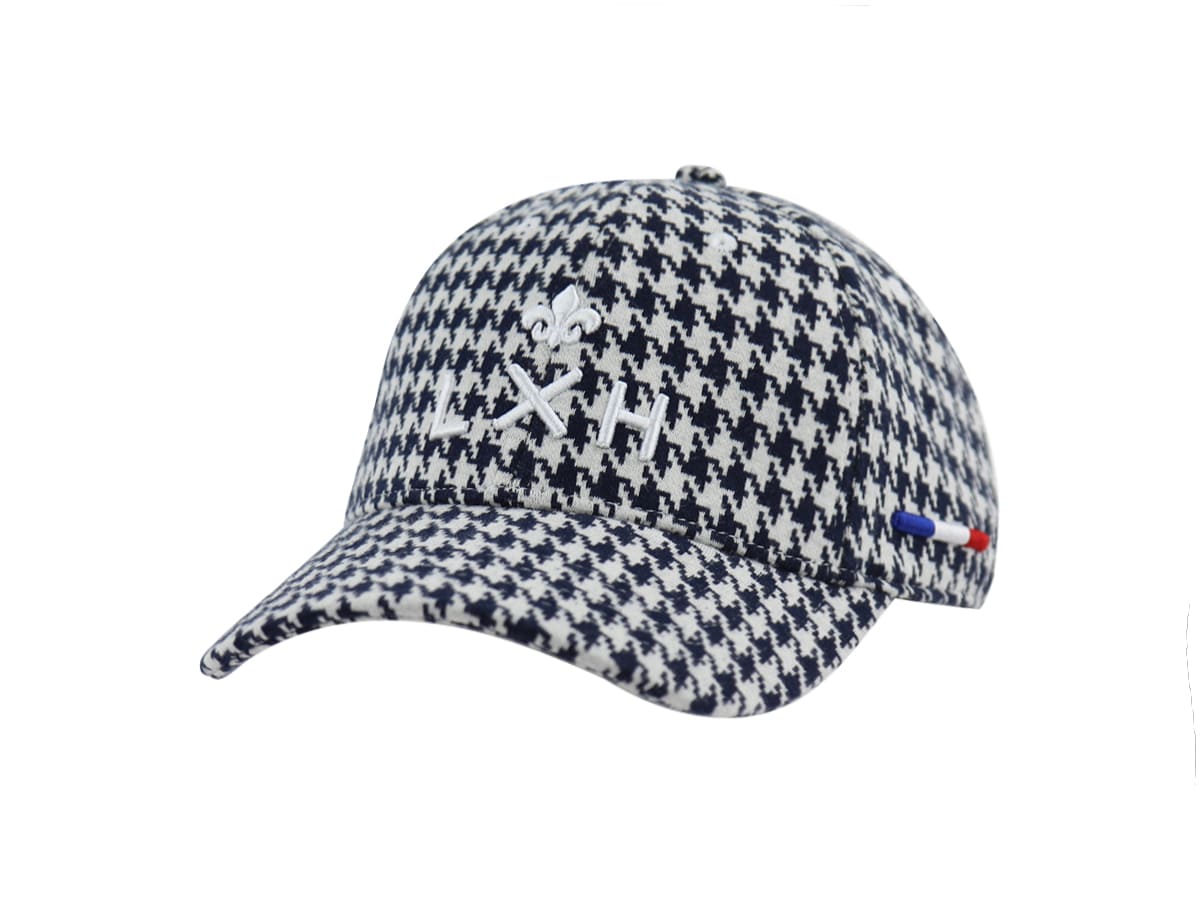 LXH Casquette Pied De Coq Bleu Marine