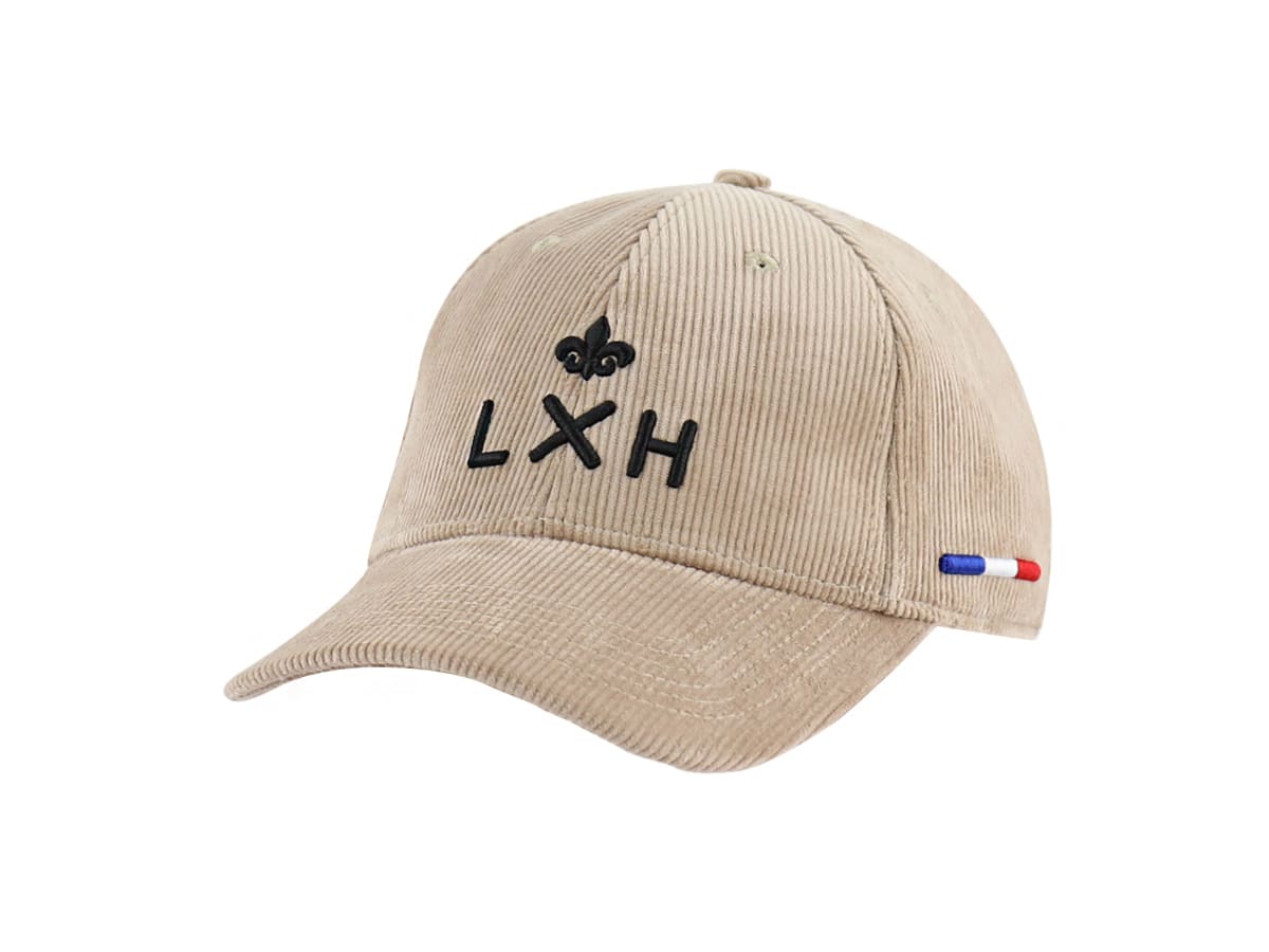 LXH Casquette Velours Côtelé Taupe