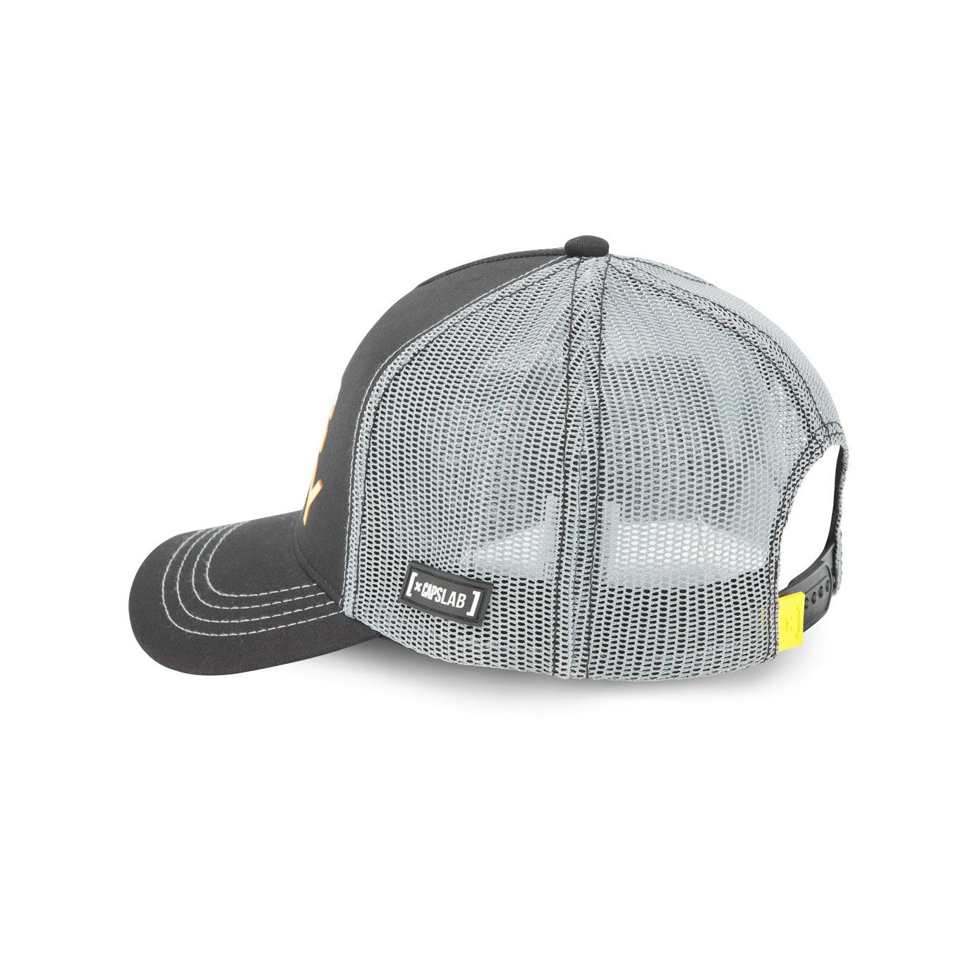 CAPSLAB Casquette Trucker Looney Tunes Bugs Bunny Snapback Noir/Gris