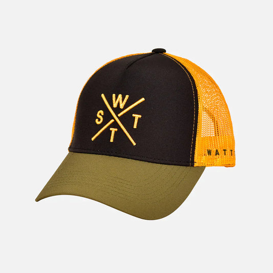 WATTS CASQUETTE TRIBE - NOIR & JAUNE