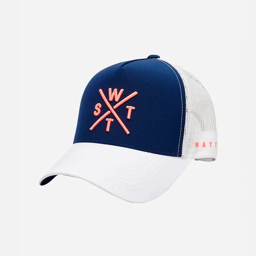 WATTS CASQUETTE TRIBE - BLEU MARINE & BLANC