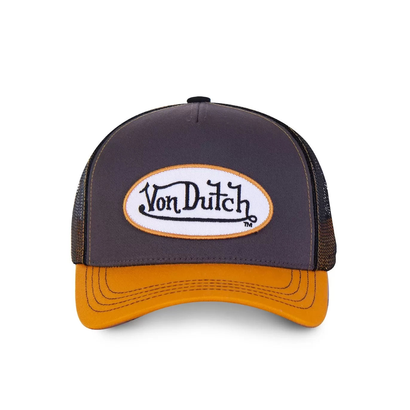 Von Dutch Casquette Orange Gris & Jaune Trucker