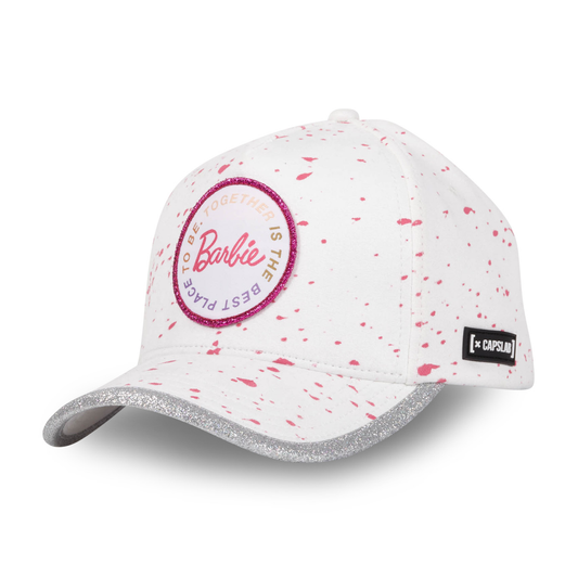 CAPSLAB Casquette Baseball Barbie Snapback Blanc/Rose