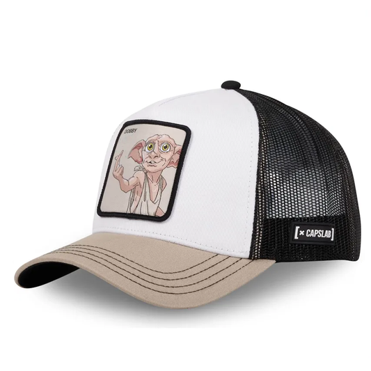 CAPSLAB Casquette Harry Potter Dobby Beige Blanc
